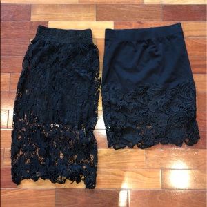 BLACK LACE PENCIL SKIRT BUNDLE